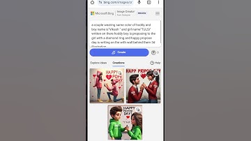 Propose Day Ai Photo Editing | Happy Propose Day Name Video Editing - Bing Image Creator Propose Day