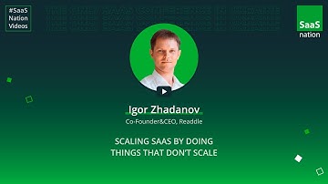 Igor Zhadanov. Readdle. How to sell software using sales. SN 2018