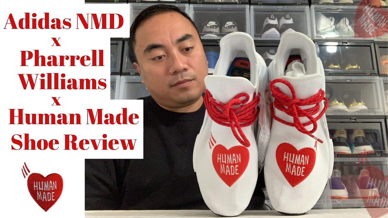 Adidas NMD x Pharrell Williams x Human Made Shoe Review - YouTube