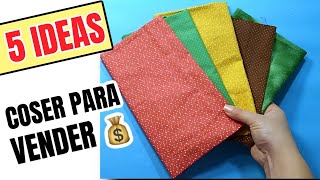 COSER PARA VENDER | 5 MANUALIDADES FÁCILES DE COSTURA CON RETAZOS DE TELA