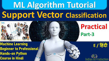 Support Vector Machine (SVM) Classification Algorithm  Part 3 in Hindi   Machine Learning Tutorial