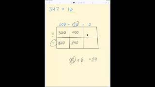Box Multiplication Part 2 (3 by 2)