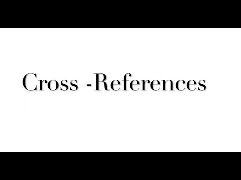 Cross-Referencing