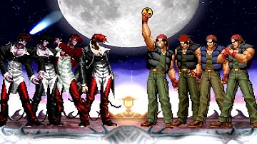 [KOF Mugen] Orochi Iori Team vs Ralf Jones Team