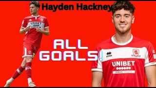 All Hayden Hackney goals for Middlesbrough