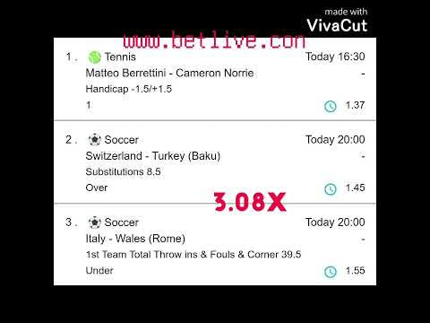 GREENBET-20/06/2021/დღის ბილეთი/Ticket of the day/Билет дня