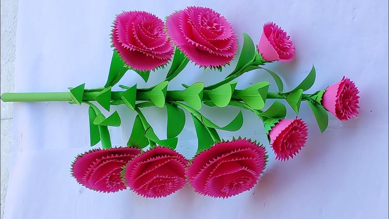 Art and craft, paper work, craft work, Wall hanging ideas, paper flower