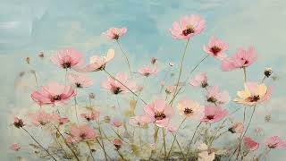 Animated Spring Wildflowers in the Breeze 🌸🦋 | 8 Hours Screensaver (no music) screenshot 4