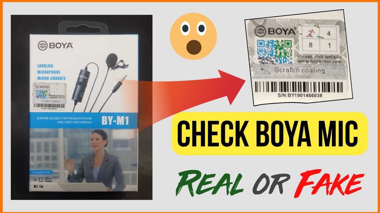How to check boya m1 mic real fake check boya m1 mic original or copy