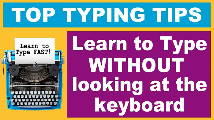 Touch typing Tips: Learn to type FAST Without looking at the keyboard