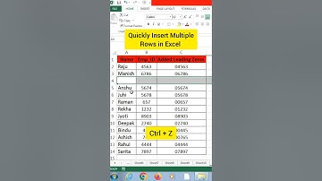 how to insert multiple rows quickly | Quickly Insert Multiple Rows in Excel | Excel Tutorials