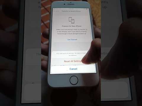 Reset All Settings On iPhone