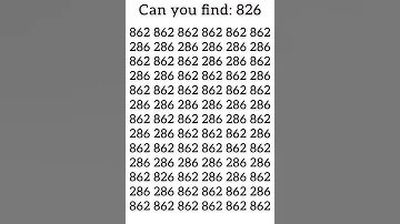 Can You Find 826 If You Find Comment Otherwise Share Find 123 Puzzle Ahorts Yt Shorts 1k 