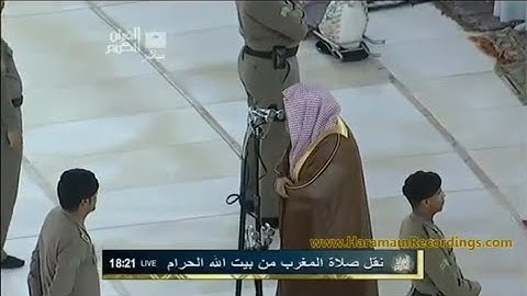 صلاة المغرب للشيخ عبدالرحمن السديس 2 ذوالقعدة 1432 #التلاوات_الندية