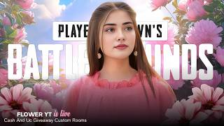 PUBG MOBILE LIVE |  CASH GIVE AWAY | CUSTOM ROOMS | ROAD TO 50K | FLOWER YT screenshot 5