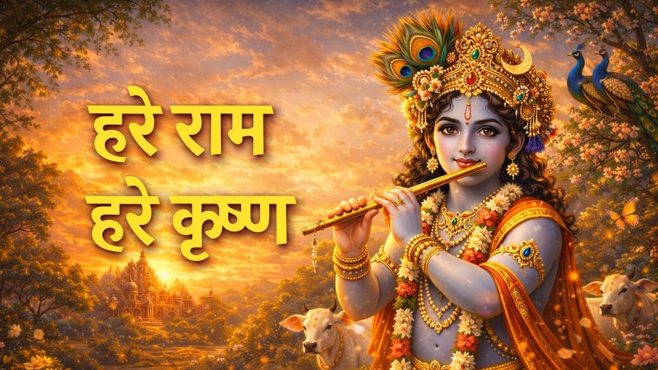 हरे राम हरे कृष्ण | Hare Ram Hare Krishna Mahamantra | Krishna Bhajan | मन को शांति देने वाला मंत्र