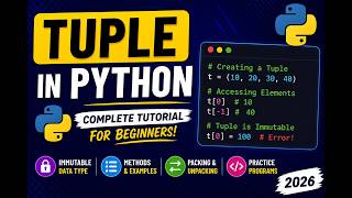 #10-Python Tuple Tutorial for Beginners | Tuple in Python Explained with Examples (2026)