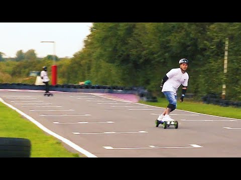 Riding Electric Skateboards on a GoKart Track | Slick Revolution | Ride + Glide | QLeisure Brighton