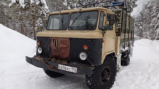 ГАЗ 66 по метровому снегу / GAZ-66 URAL OFF ROAD