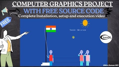 Flag Hoisting | OpenGL Project | Computer Graphics Project With Free Source Code