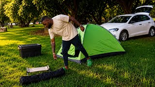 I BURNED MYSELF WITH A POT - SOLO CAMPING IN SOUTH AFRICA