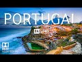 Portugal 8k ultra avec musique de piano doux  60 ips  8k nature film
