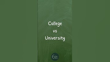 College vs University 🎓 What