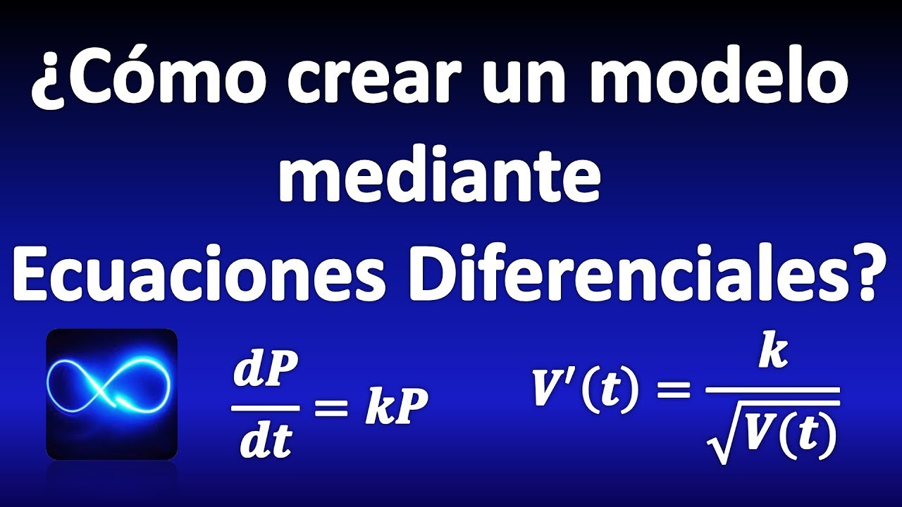 How to create a model using Differential Equations, language of functions  and derivatives - YouTube