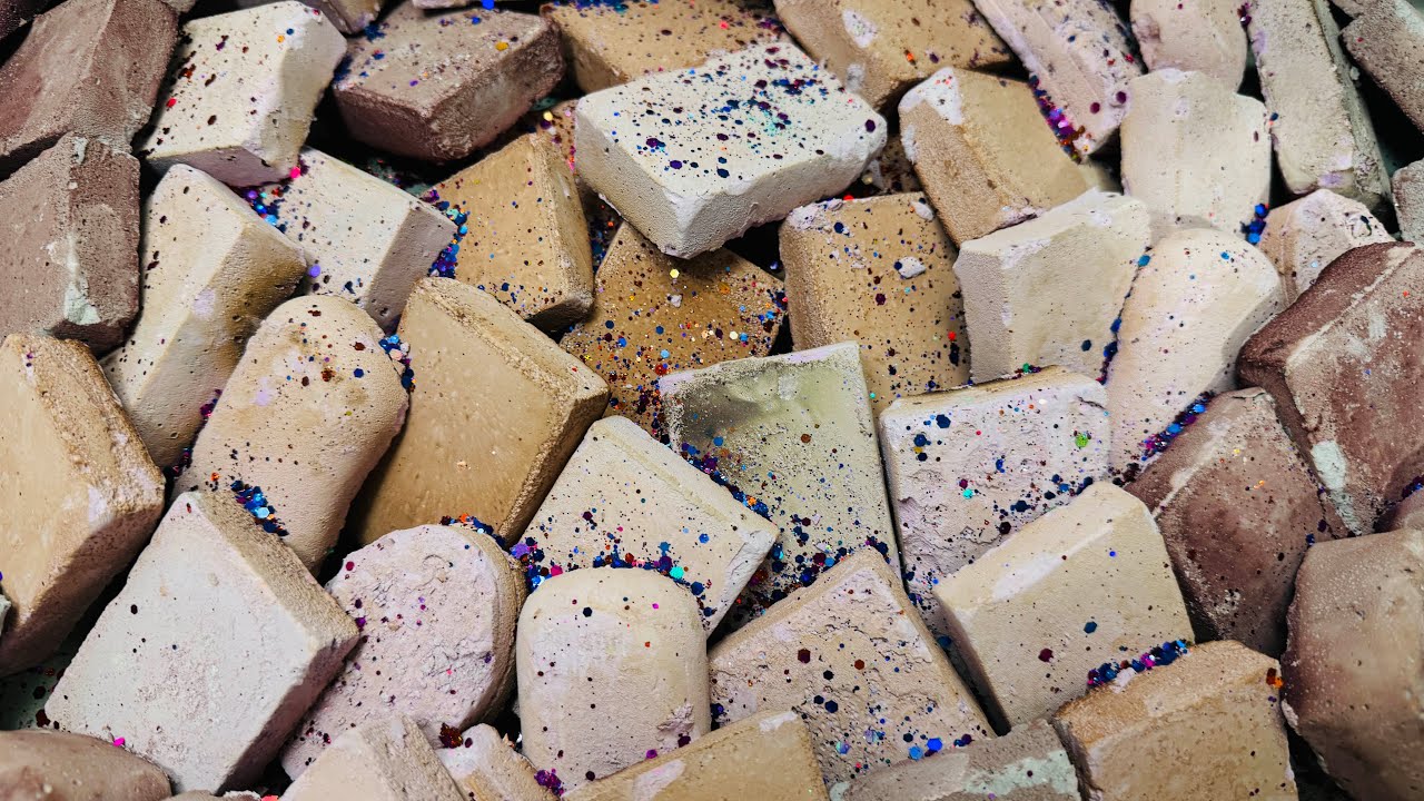 Satisfying Chalk ASMR Crush Video |  Sparking Chalk ASMR Bar