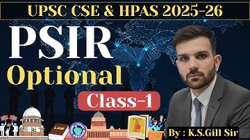 PSIR Optional – Class 1 | Orientation & Introduction | UPSC & HPAS 2025–26|Nimbus Academy #psir