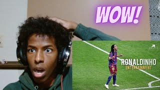 Americans reaction to Ronaldinho Football's Greatest Entertainment