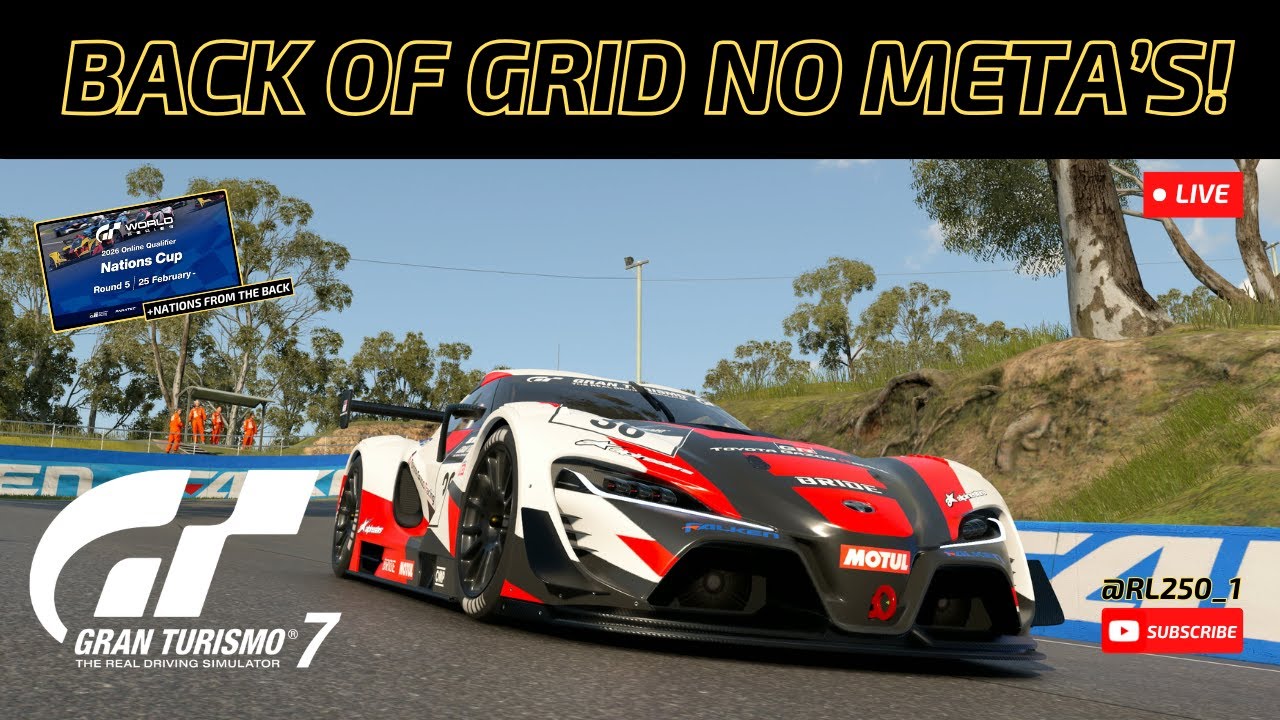 🔴LIVE: Gran Turismo 7 - Daily Race Action + Nations Cup Last To First!