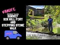 VANLIFE ~ SURREY Box Hill Fort and Stepping stones walk. UK military history  #URBEXING