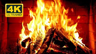 🔥 Cozy Fireplace 4K (12 HOURS). Fireplace with Crackling Fire Sounds. Crackling Fireplace 4K