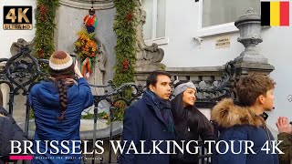 Brussels Walking Tour 4K 🇧🇪 | Discover the Heart of Belgium!