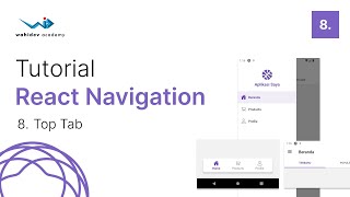 Tutorial React Navigation : 8. Top Tab