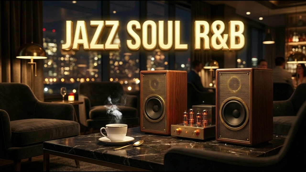 Smooth Jazz Lounge ☕ Luxury Cafe Night Jazz & Soul Instrumental