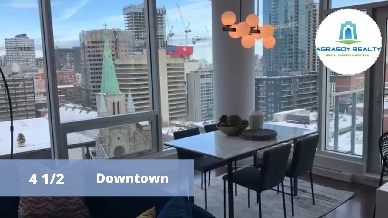 MONTREAL CONDO TOUR : un condo meublé au centre-ville de Montréal