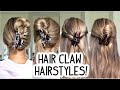 HOW TO: EASY & QUICK CLAW CLIP HAIRSTYLES! Short, Medium, and Long Hairstyles