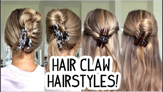 CUTE CLAW CLIP HAIRSTYLE ❤️ Victoria loves claw clips, so I've been trying  to come up with some fun hairstyles with them. Here's