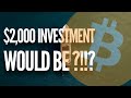 $2000 Investment In Cryptocurrency In 2020 | What Happened?