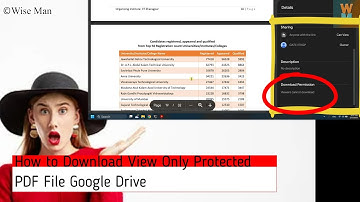 How to Download View Only Protected PDF File Google Drive in HD Quality