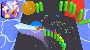 Knife Rotate ​- All Levels Gameplay Android,ios (Levels 1-6)