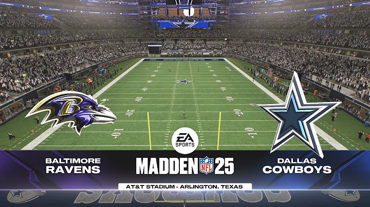 Madden NFL 25 - Baltimore Ravens Vs Dallas Cowboys PS5 Preseason Week 2 (Madden 26 Rosters)