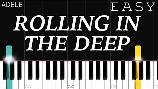 Adele - Rolling In The Deep | EASY Piano Tutorial