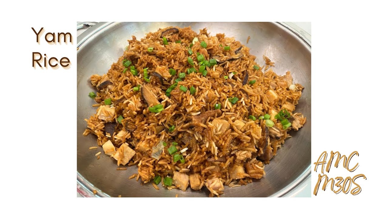 [AMC Instructional Cooking Video] Quick & Tasty Yam Rice 🥢😆 - YouTube