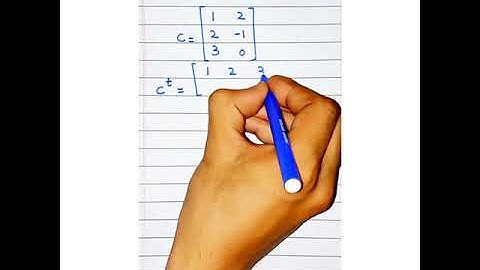 Transpose Of Matrices|Chapter 1|9th Class Math| # Shorts