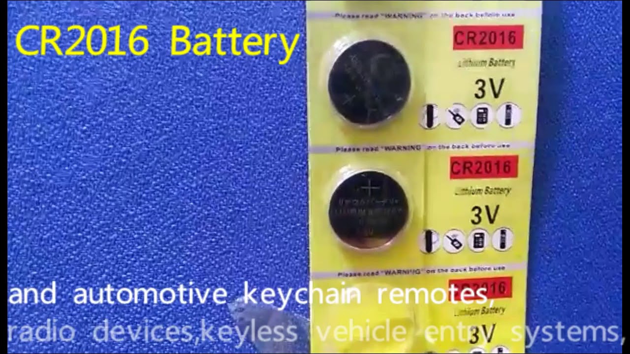 Fortune CR2016 3 Volt Lithium Coin Battery