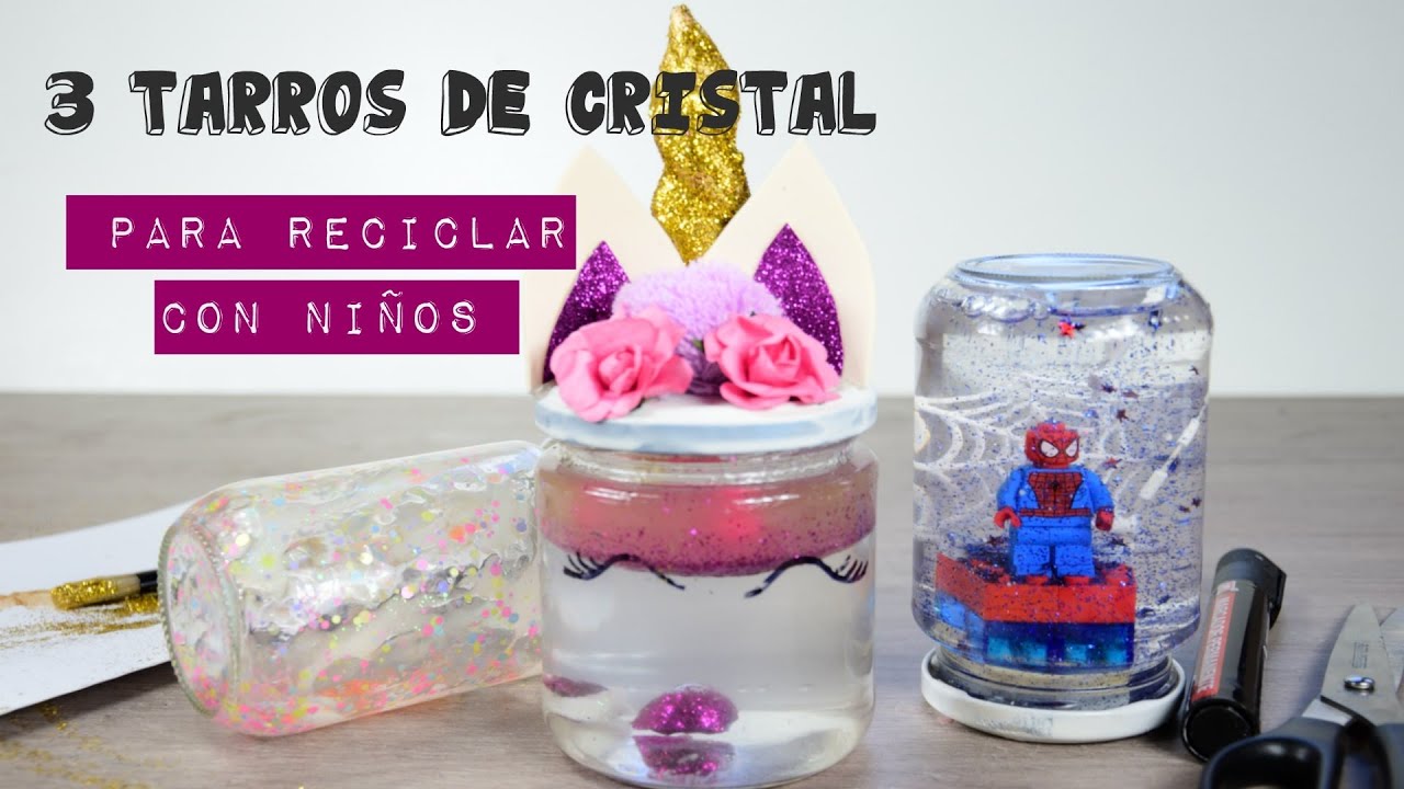 Creativas ideas para reciclar tarros de cristal - Manualidades