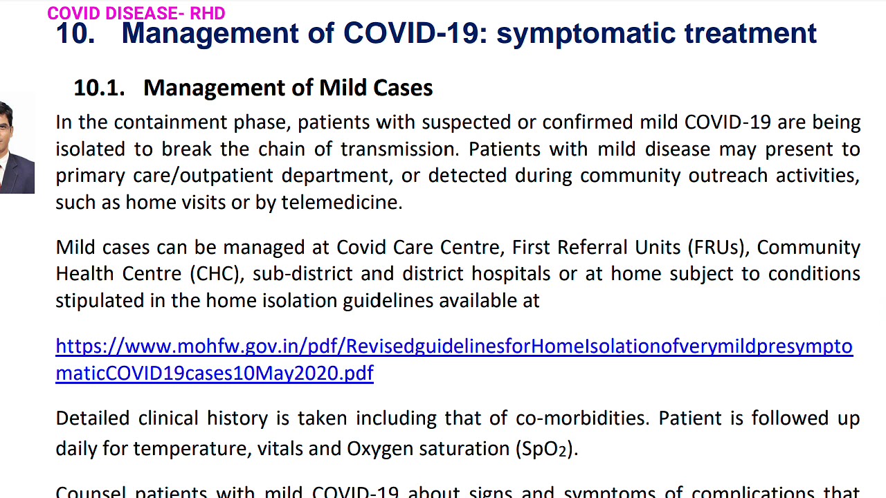 Moderate Case PROTOCOL- TREATMENT FOR MILD AND MODERATE CASES - YouTube